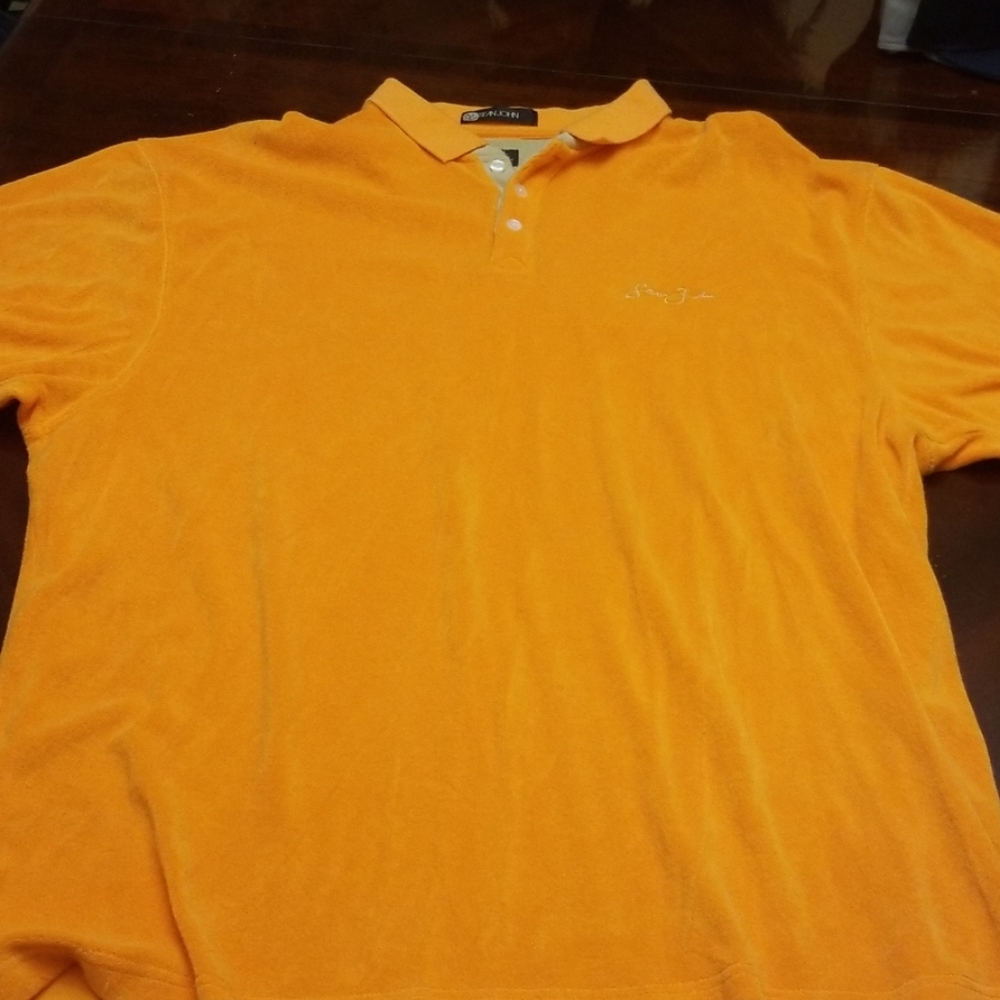 Sean John Orange cloth shirt. Size 3XL.